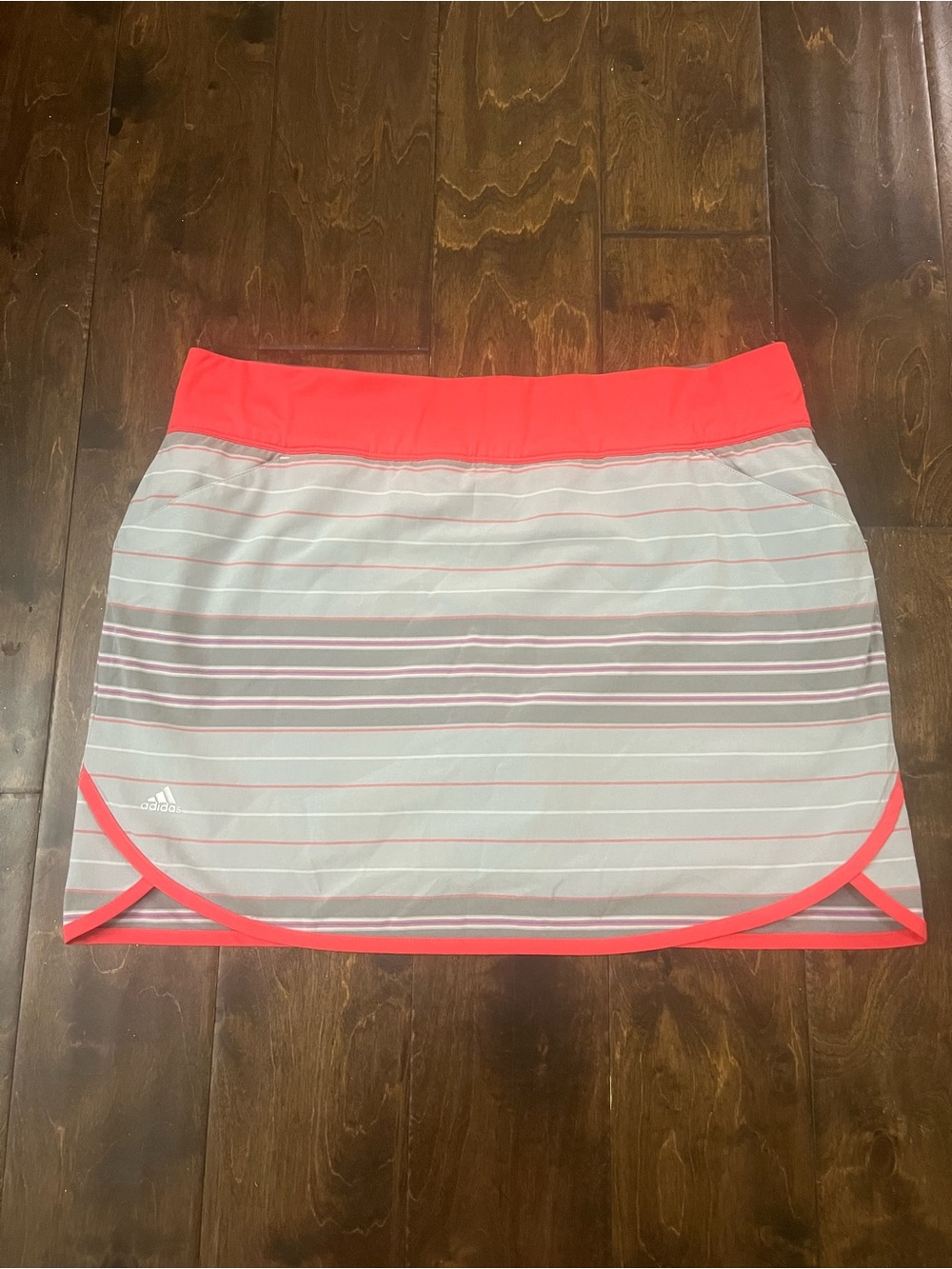 adidas Gray Skort with Coral Trim